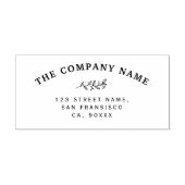 会社名差出人住所ゴム印 セルフインキングスタンプ (デザイン)