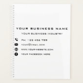 会社名文字情報ビジネスプランナー プランナー手帳 (正面)