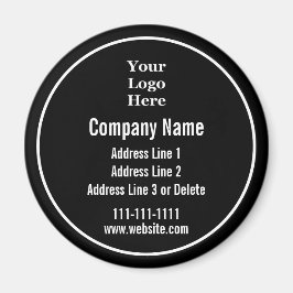 会社名白黒文字ロゴはこちら マグネット