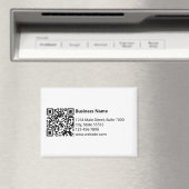 会社名白黒QRコードアドレス電話番号 マグネット (インサイチュ (食洗機))