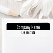 会社名電話番号（白黒） ラベル (インサイチュ)