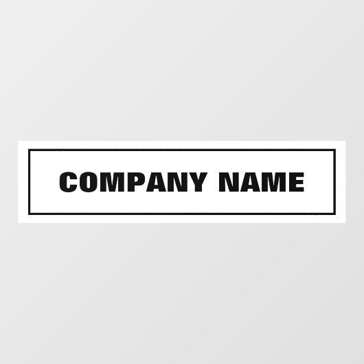 会社名 ウィンドウサイン (シート)