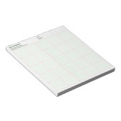 会社名 プロジェクト 日付 8x8 四重線入り ノートパッド (アングル)