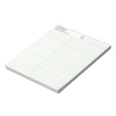 会社名 プロジェクト 日付 8x8 四重線入り ノートパッド (回転)