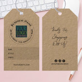 会社名、ロゴ、住所、サイズスタイル価格ラベル ギフトタグ