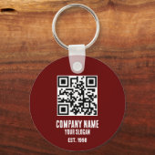 会社名、QRコード キーホルダー (裏面)