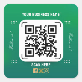 会社名qrコードシール スクエアシール