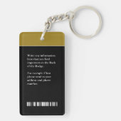 会社名QRコードバーコードカスタム キーホルダー (裏面)