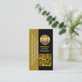 会社名QRコードバーコードカスタム 名刺 (スタンド正面)