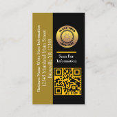 会社名QRコードバーコードカスタム 名刺 (正面)