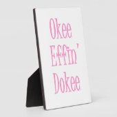 会社員おもしろいことわざまたはモットデスクプラーク フォトプラーク (側面)