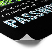 会社員おもしろい学生プロのオフィスITジョーク ポスター (角)