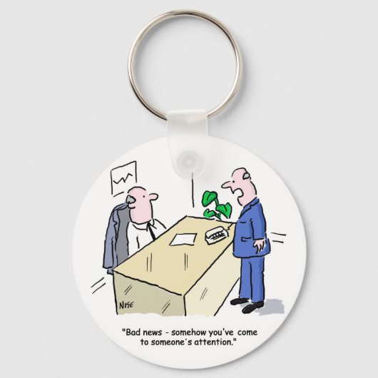 会社員が人に気付かれる キーホルダー (正面)