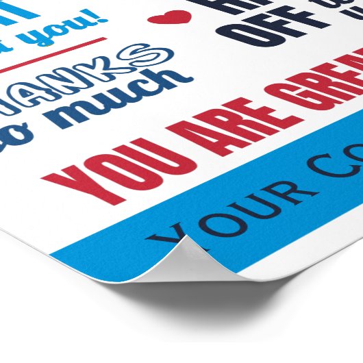 会社員に感謝の気持ちポスター ポスター (角)