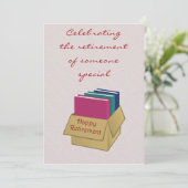 会社員の秘書のための退職の招待状 招待状 (スタンド正面)