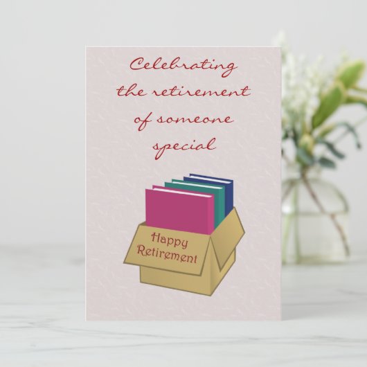 会社員の秘書のための退職の招待状 招待状 (スタンド正面)