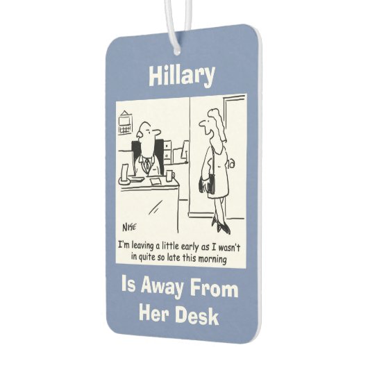 会社員は離れ早い カーエアーフレッシュナー (左)