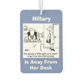 会社員は離れ早い カーエアーフレッシュナー (裏面)