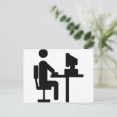 会社員アイコン ポストカード (スタンド正面)