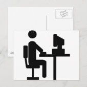 会社員アイコン ポストカード (正面/裏面)