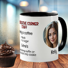 会社員パーソナライズされた写真 コーヒーマグカップ