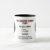 会社員パーソナライズされた写真 コーヒーマグカップ (中央)