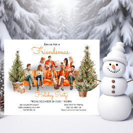 会社員フレンドスマスホリデークリスマスパーティー 招待状