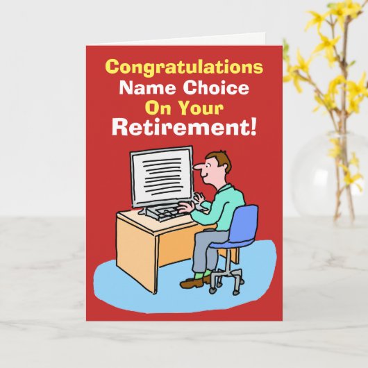 会社員、データ、またはコンピュータユーザーの削除 カード (黄色い花)