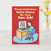 会社員:新規ジョブ。 カード (黄色い花)