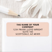 会社固定カスタム事業差出人住所 ラベル (インサイチュ)