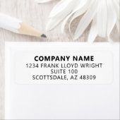 会社固定カスタム事業差出人住所 ラベル (インサイチュ)