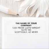 会社固定カスタム事業差出人住所 ラベル (インサイチュ)