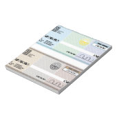 会社小切手ギフト券ボーナスチェック ノートパッド (回転)