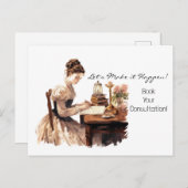 会社広告の事業用はがき ポストカード (正面/裏面)