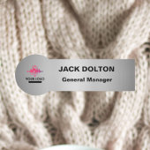 会社従業員のカスタマイズ可能なロゴ名タグ 名札