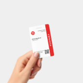 会社従業員企業のIDカスタムのQRコード バッジ (手持ち)