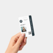 会社従業員IDカスタムのQRコード写真 バッジ (手持ち)