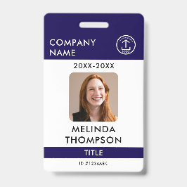 会社従業員IDカードテンプレート名写真 バッジ