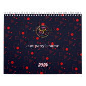 会社情報で完全にカスタマイズ可能企業の カレンダー (カバー)