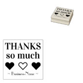 会社感謝してい名ラバースタンプ付き「非常に多い」 ラバースタンプ (押印)