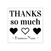 会社感謝してい名ラバースタンプ付き「非常に多い」 ラバースタンプ (インプリント)