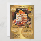 会社感謝祭ブラックフライデーオープンハウス 招待状 (正面)