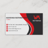 会社最高のの名刺デザイン。 名刺 (正面)