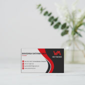 会社最高のの名刺デザイン。 名刺 (スタンド正面)