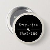 会社業新入社員の研修 缶バッジ (正面&裏面)