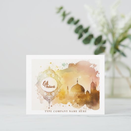 会社水企業の色モスクイードムバラク シーズンポストカード (スタンド正面)