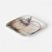 会社水企業の色ランタンイードムバラク ペーパープレート (傾斜あり)