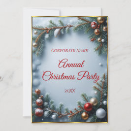 会社法人クリスマスパーティーディナー 招待状