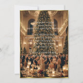 会社法人クリスマスホリデーパーティー 招待状 (裏面)