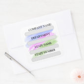 会社用スタッフラベルシール スクエアシール (封筒)